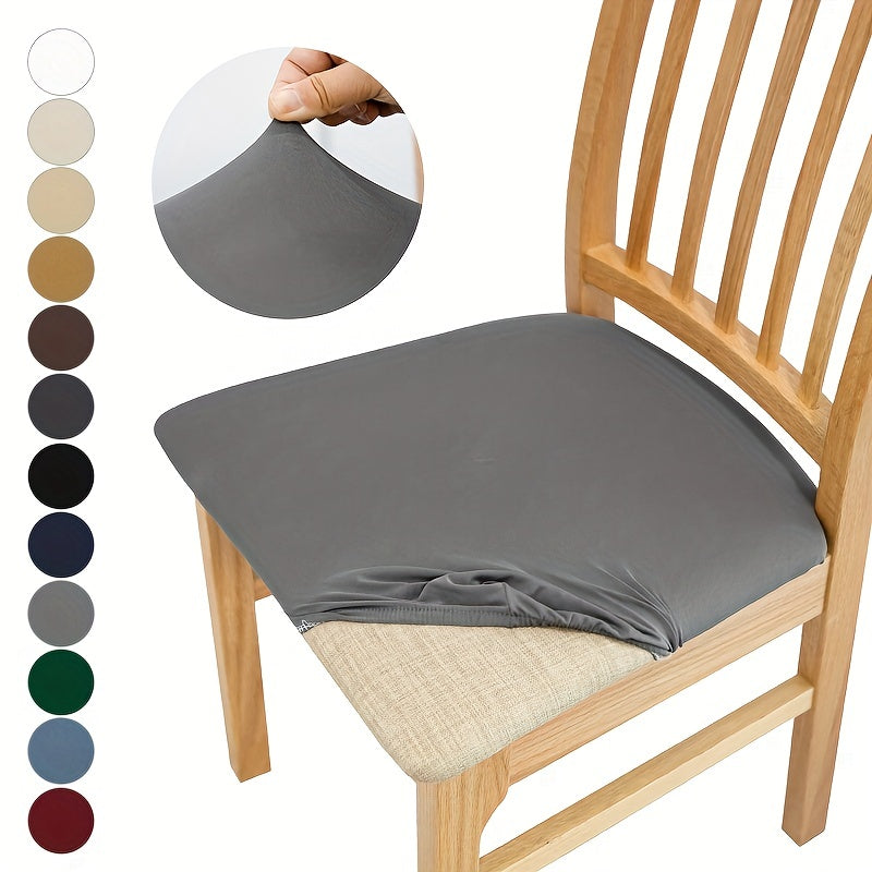 1 pieza, funda de cojín de silla de color sólido para todas las estaciones