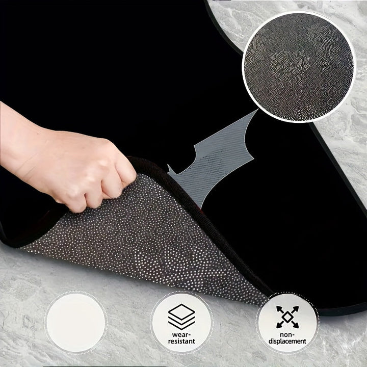 Juego de 4 alfombras de suelo para coche con tema Batman de Wast Bros, alfombras de suelo a prueba de polvo, alfombras antideslizantes para coches, camiones y SUV, ajuste universal, material de poliéster, perfectas para el Año Nuevo, Navidad, Día de San