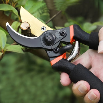 1pz/2pzs Tijeras de Jardinería Manuales Profesionales para Poda con Cuchillas de Acero Inoxidable Ultracortantes y Mangos Antideslizantes Ergonómicos para Flores, Arbustos, Topiares y Árboles Frutales - Diseño Ambidiestro, Sin Necesidad de Baterías
