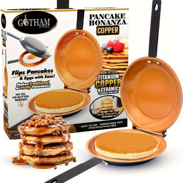 EZDEXIAOWU -HB, un molde para pasteles, un sartén plegable mexicano, un sartén de doble cara, un sartén plegable para desayuno, perfecto para cocinar todos los días (se recomienda cocinar a fuego medio o bajo, utilizando una espátula de silicona).
