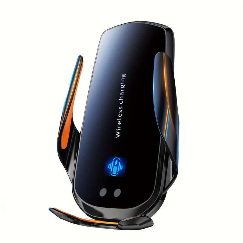 1 pieza, montaje de ventilación de coche con carga inalámbrica y carga USB, soporte ajustable para teléfono para todos los dispositivos - inducción inteligente, carga rápida, icono luminoso, cargador de viaje con batería recargable, solución de carga de