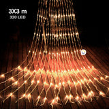 Luces Cascada 3X3 Metros 320 LED Navidad Interior Exterior 3X3-320L