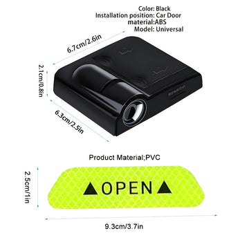 8 piezas de luces LED univer de bienvenida para puertas con pegatinas reflectantes de seguridad - Fácil instalación, aptas para sedanes, SUV, furgonetas, de larga duración y duraderas, accesorios LED univer para coches, día de San Valentín, Acción de Gra