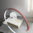 Linterna LED en forma de media luna, luz de relleno U con cuerpo metálico alimentado por USB, ideal para la industria de belleza, manicuras y extensiones de pestañas. Equipo profesional de belleza plug-and-play