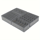 Clásico conjunto organizador de cajones de tela - 4/8piezas cajas de almacenamiento de varios compartimentos para ropa interior, calcetines y ropa - divisorias de tela no tejida para la organización del hogar, cajas de almacenamiento para la organización