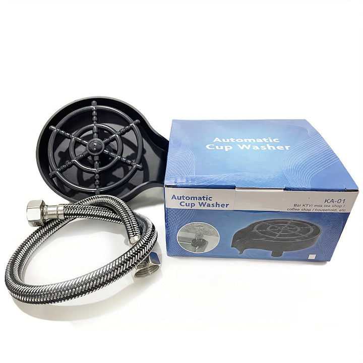 1pc Lavadora de Vidrio y Botellas de Fácil Limpieza con Diseño Innovador de Copa - Accesorio de Grifo de 50cm, Rociador de Alta Presión para Enjuague Rápido, Ahorro de Energía y Agua, Material ABS Duradero - Accesorio de Cocina Perfecto