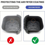 8 piezas de cojinetes de goma para freidor de aire, reemplazos de piezas para bandejas de freidor de aire para Vortex Cosori Air Fryer, bandejas frescas para freidor de aire Instant