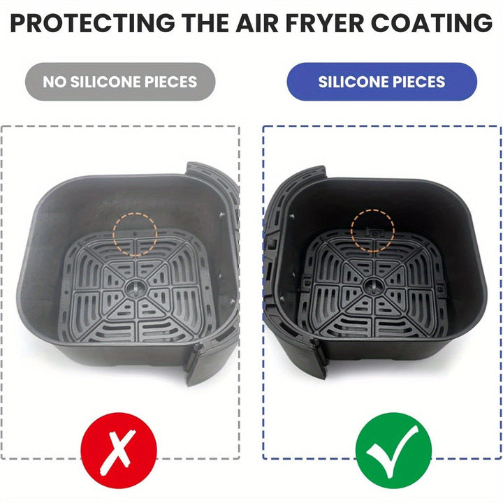 8 piezas de cojinetes de goma para freidor de aire, reemplazos de piezas para bandejas de freidor de aire para Vortex Cosori Air Fryer, bandejas frescas para freidor de aire Instant