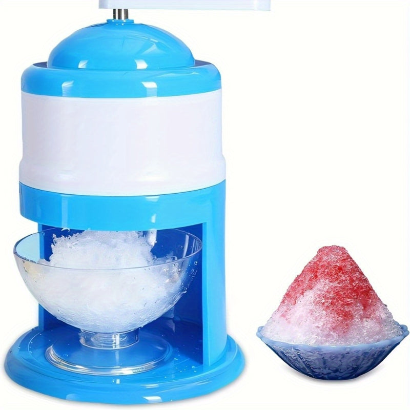 Molino de hielo manual y fabricante de nieve - Operación manual portátil, no se necesita electricidad, plástico ABS duradero, molinillo de hielo suave para cocina doméstica, uso al aire libre, fiestas y eventos, fabricación de hielo al aire libre, fabric