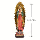 [Estatua de Nuestra Señora de Guadalupe] Estatua Católica Tradicional de María de Resina de 8In/12In/15In, 1ud Figura de Nuestra Señora de Guadalupe - Decoración de Mesa para el Hogar en Pascua y Regalo del Día de la Madre