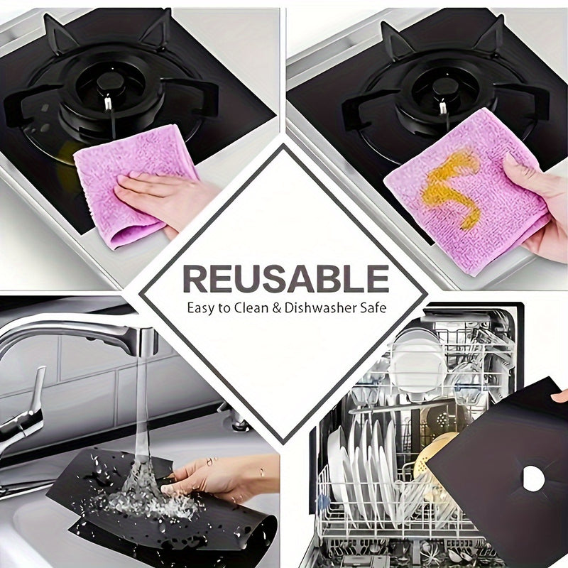 Cubierta Protectora Reutilizable para Quemador de Estufa, Accesorio de Herramienta de Limpieza de Cocina, Material Duradero