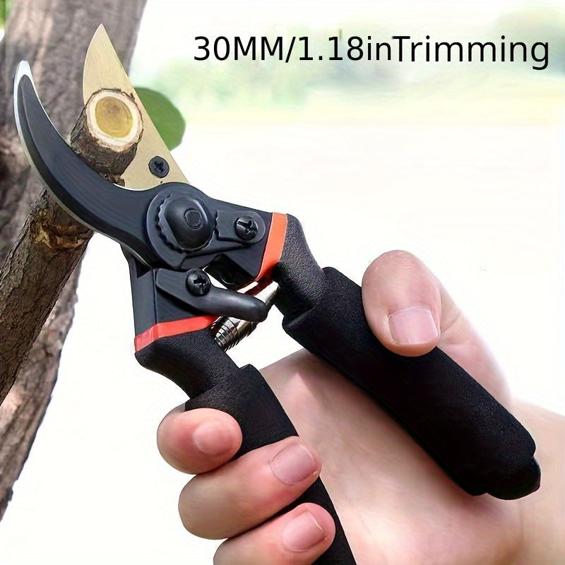 1pz/2pzs Tijeras de Jardinería Manuales Profesionales para Poda con Cuchillas de Acero Inoxidable Ultracortantes y Mangos Antideslizantes Ergonómicos para Flores, Arbustos, Topiares y Árboles Frutales - Diseño Ambidiestro, Sin Necesidad de Baterías