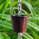 1pc Decoración para Villa Exterior, Cadena de Lluvia de Hierro Artístico en Forma de Cubo, Drenaje Creativo con Goteo de Agua, Adorno Colgante para Aleros, Regalo Único