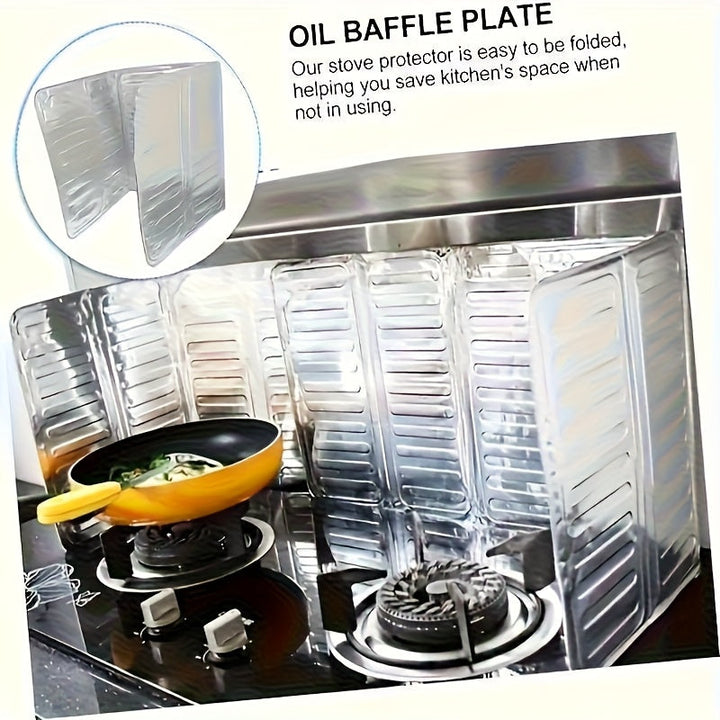 Protección contra salpicaduras autoadhesiva para hornos de aleación de aluminio - No requiere taladrado, resistente a la suciedad y altas temperaturas, cubierta protectora para paredes de hornos de cocina, fácil de limpiar y diseñada para prevenir la for