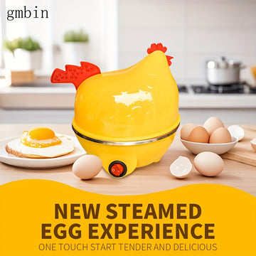 Máquina de desayuno mini Gmbin, cocinadora de huevos multifuncional, enchufe de 110V EE. UU., apagado automático de vapor, no requiere batería, adecuada para uso doméstico cocinadora de huevos