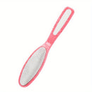 Removedor Manual & Amoladora para Pies/Manos - Cepillo Exfoliante de Doble Propósito con Mango Rosa, Sin Necesidad de Electricidad - Pedicura, Manicura, Uso en Casa o Salón - Herramienta Duradera para el Cuidado del Pie y Eliminación de Cutículas Muertas