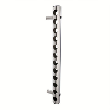 Soporte de Vino Minimalista de Acero Inoxidable para Montar en la Pared - Elegante y Práctico para Cocina y Comedor, Hogar, Sala de Estar