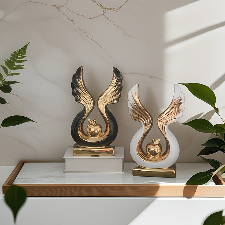 Adorno de Manzana, Estante Decorativo de Lujo Ligero para Sala, Vitrina de Vinos o Oficina - Regalo Creativo para Inauguración o Casa Nueva