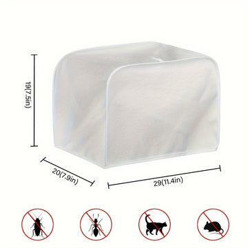 Funda para Tostadora de Poliéster Acolchada con Patrón de Tostadas - Protección contra Polvo y Huellas Dactilares, Apta para Pequeños Electrodomésticos de Cocina, Talla S
