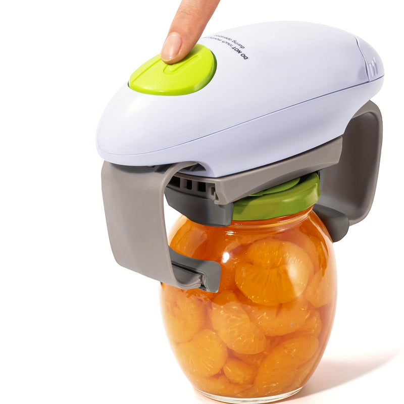 Abrelatas Eléctrico, Utensilio de Cocina para Personas Mayores con Manos Débiles y Artritis, Herramienta Multifuncional Fácil de Usar. Funciona con Pilas AA (Pilas No Incluidas)