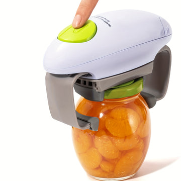 Abrevasos eléctrico, utensilio de cocina, duradero y automático para abrir frascos nuevos sellados, abrelatas sin necesidad de manos con apertura más fácil (batería no incluida)