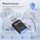 Adaptador Mini USB WiFi6 AX900 - Plug and Play, banda dual 2.4/5G, sin necesidad de controladores, compatible con dispositivos inteligentes - Transmisor receptor de red de alta velocidad