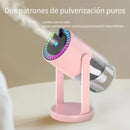Humidificador de aromaterapia ultrasónico alimentado por USB, 280mL, portátil y silencioso, proyector de cielo estrellado en la parte superior, patrones de spray dobles, tamaño pequeño para hogar, oficina, viajes - 1pc