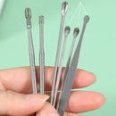 Kit para Remover Cera de Oídos, 6 Herramientas para Limpieza de Oídos, Herramienta Portátil e Innovadora de Cera de Oídos con Resorte, Herramienta de Acero Inoxidable para Remover Cera de Oídos, Herramienta Reusável para Limpieza de Oídos para Adultos
