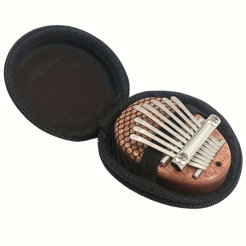 1pc Funda Suave Duradera para Kalimba y Piano de Pulgar - Bolsa de Almacenamiento Portátil de Material PP Negro con Cremallera para Auriculares Inalámbricos, Auriculares y Accesorios, Ideal para Músicos