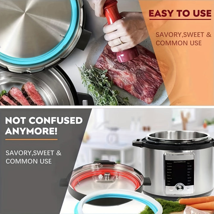 Anillo De Sellado De PC Para InstaPot De 6 Qt - Anillos De Sellado De Silicona De Repuesto Para Olla A Presión Programable IP De 6 Cuartos - Reemplazos De Goma De Insta-Pot Y Accesorios De Insta Pot Que Se Ajustan A Modelos De 5QT Y 6QT