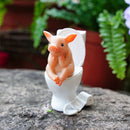 Decoración de Asiento de Inodoro de Resina con Dibujo Animado de Cerdo Lindo - Figura de Animal Caprichosa para Interior y Exterior del Hogar, Jardín y Escritorio, 3.3x6.35 cm