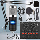 Paquete de Equipo para Podcast con Mezclador de Audio Todo en Uno y Micrófono de 3.5mm para Transmisión en Vivo, Grabación de Podcasts, PC, Smartphone