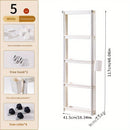 Carrito de Almacenamiento Rodante Multinivel Versátil - PVC, Perfecto para Snacks y Libros - Ideal para Sala de Estar, Cocina, Baño, Dormitorio