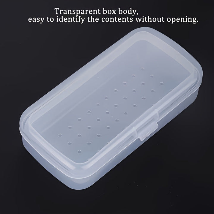 Bandeja de esterilización de acrílico para cuidado de uñas - Caja de almacenamiento transparente con tapa, ideal para desinfectar y limpiar herramientas y equipos de salón de uñas, equipos de salón de uñas|Diseño minimalista|Construcción de acrílico, sum