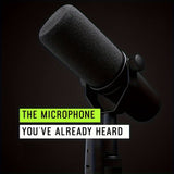 TAVOSOP SM7B Micrófono Dinámico Profesional - Alimentado por USB, Estructura Robusta para Grabación, Podcasting, Juegos, Transmisión en Vivo - Amplio Rango de Frecuencia, Voz Vocal Cálida, Absorción de Choques por Suspensión de Aire, Diseño Duradero para