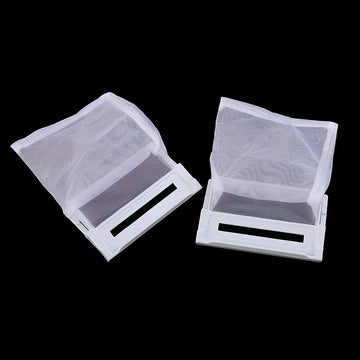 2 Piezas de Bolsas Filtros para Lavadora - Recolector de Agua No Eléctrico con Marco Desmontable, Malla Duradera para Prevenir Residuos y Pelusas, Compatible con la Mayoría de Lavadoras Estándar, Accesorio para Lavadora, Diseño Funcional, Malla de Alta C
