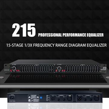 EQ215 Ecualizador De Audio Profesional Ecualizador Gráfico Estéreo