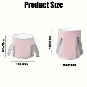 Bañera Portátil Plegable para Pie, Hogar y Viajes - Masaje con Burbujas, Mangos Ergonómicos, Sin Necesidad de Electricidad, Diseño Ligero y Duradero, Rosa y Gris