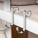 Gancho doble en acero inoxidable con forma de S, resistente al óxido, para colgar en pared, acabado pulido, solución de almacenamiento multifuncional para cocina y sala, estilo casual, ganchos para colgar