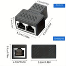 Conectores Divisores Ethernet RJ45 de 2 piezas, Adaptador de 1 a 2 para Cable Cat5/Cat6, Compatible con Smart, Sin Carga, Control por App, No Requiere Batería