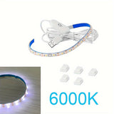 Tira de luces LED regulable para máquina de coser, 29.87 cm, luz flexible con USB y regulador táctil, para iluminación bajo gabinete, manualidades y celebraciones, montaje adhesivo, acabado metálico, pantalla de resina - 1 unidad