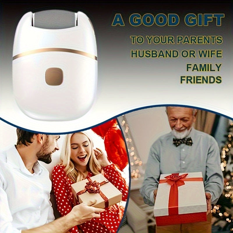 Extracción de pies eléctrica recargable, herramienta de pedicura con 3 cabezas intercambiables para la eliminación automática de pieles muertas, ligeras y viejas, para hacer que los pies estén suaves. Carga USB, producto de belleza para el cuidado de pie