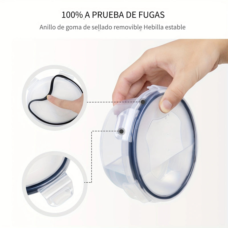 32pcs Contenedores de Almacenamiento de Alimentos con Tapas (16 Contenedores + 16 Tapas) - Contenedores de Almacenamiento de Plástico Herméticos a Prueba de Fugas con Cierres a Presión, Contenedores de Almacenamiento Libres de BPA con Tapas