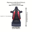Soporte para Teléfono de Coche de Fibra de Carbono - Agarre Ajustable para Rejilla de Aire con Detalles Rojos, Material ABS Negro, Compatible con la Mayoría de Vehículos, Soporte para Rejilla de Aire | Diseño Moderno | Material ABS Duradero, Porta Teléfo