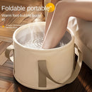 Baño de Pies Portátil con Control Avanzado de Temperatura y Masaje Espumoso - Sin Necesidad de Electricidad, Diseño Compacto para Espacios Pequeños, Duradero y sin Fragancia para Relajación en Casa