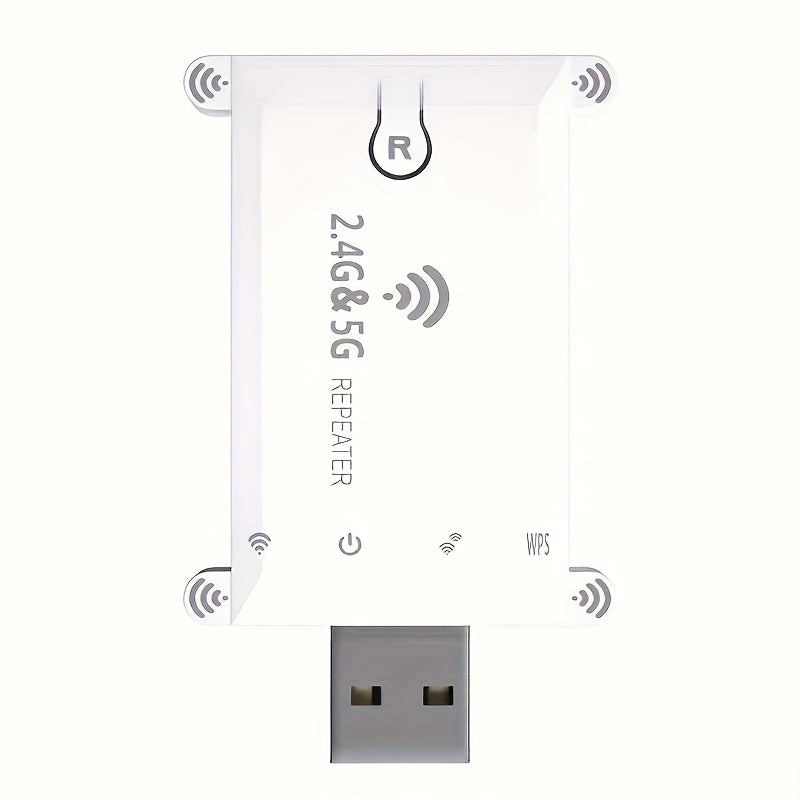 Extensor de Wi-Fi Mejorado por OEKE de 1200Mbps - Cobertura de Señal Superior, Desplazamiento Sin Interrupciones, Conectar y Usar, ¡Amplíe Fácilmente su Red Inalámbrica!