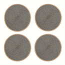 4/6 Piezas de Manteles Redondos, Temática Halloween, 15 Pulgadas Antideslizantes y Lavables para Uso en Interiores y Exteriores, Ideales para Bodas y Decoraciones de Fiestas