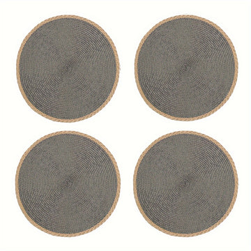 4/6 Piezas de Manteles Redondos, Temática Halloween, 15 Pulgadas Antideslizantes y Lavables para Uso en Interiores y Exteriores, Ideales para Bodas y Decoraciones de Fiestas