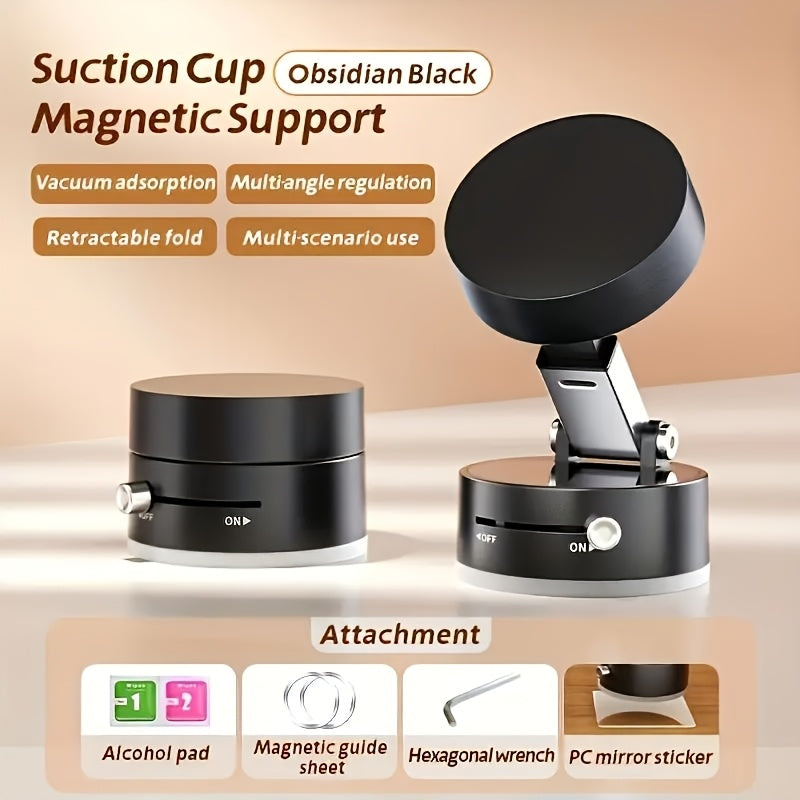 Soporte Magnético Ajustable para Teléfono de Coche con Ventosa Fuerte - Montaje en Salpicadero, Altura Regulable para una Visualización Fácil al Conducir, Compatible con la Mayoría de los Autos, |Blanco|Rosa, Disponible Todo el Año
