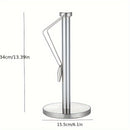 Soporte para toallas de papel de cocina Akimbo de acero inoxidable, soporte para rollos de papel higiénico de estilo europeo para baño